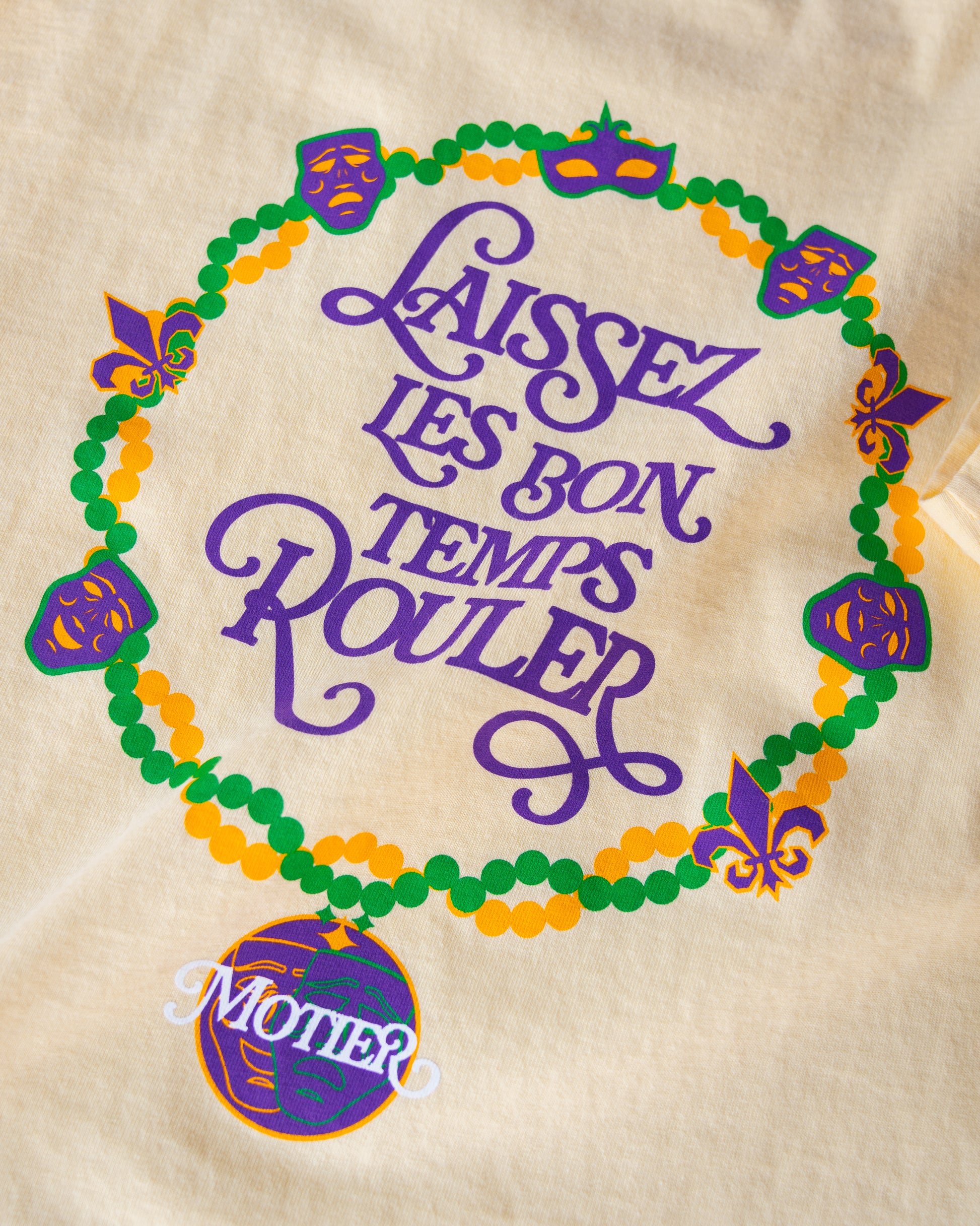 The Krewe De Motier 2025 Luxe Tee (Meadow) - Motier Lafayette 