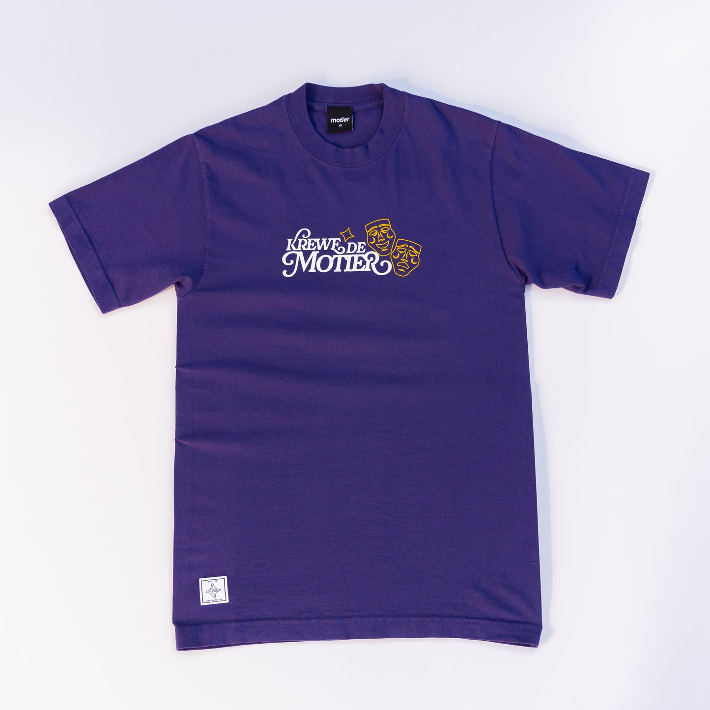 The Krewe De Motier 2025 Luxe Tee (Purple) - Motier Lafayette 
