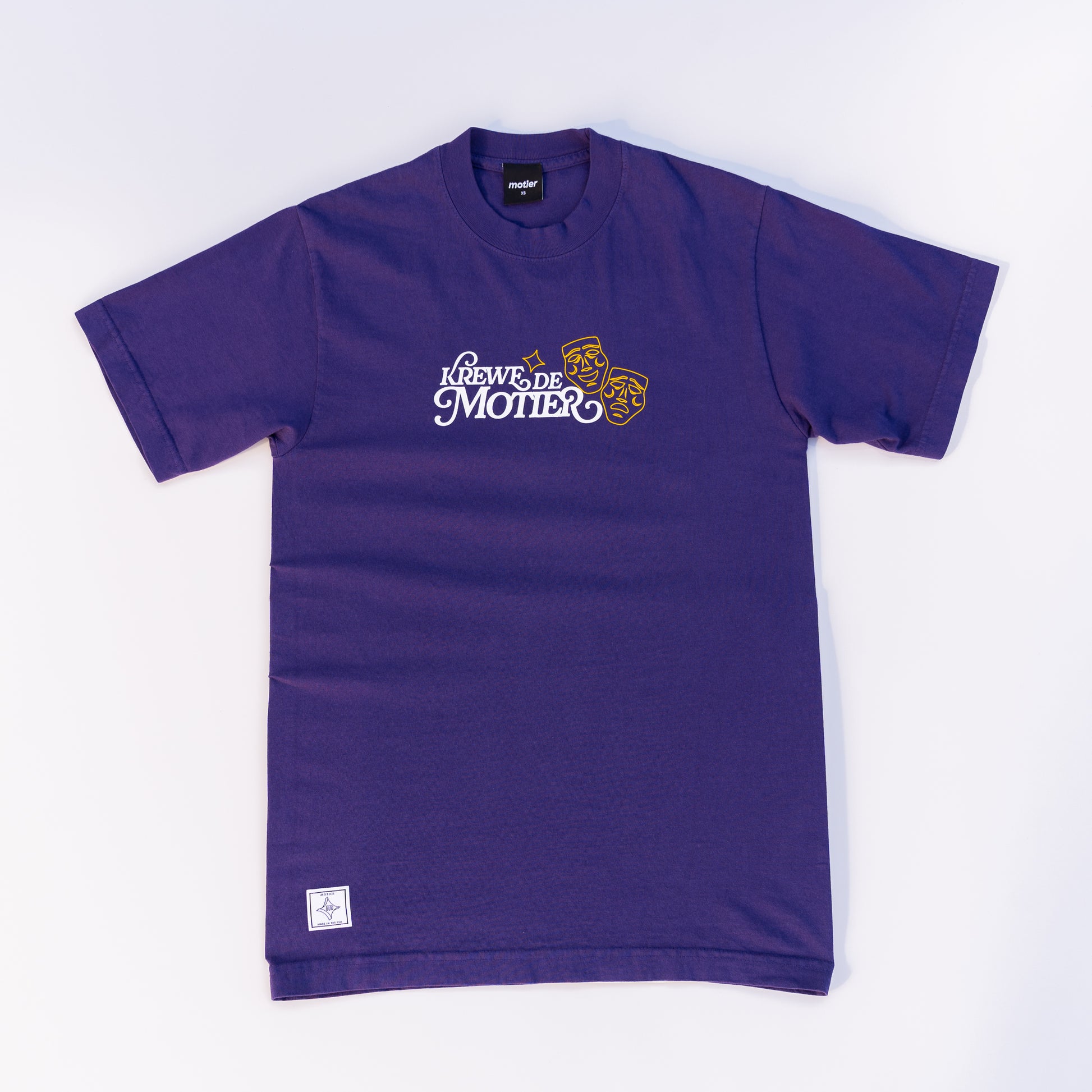 The Krewe De Motier 2025 Luxe Tee (Purple) - Motier Lafayette 