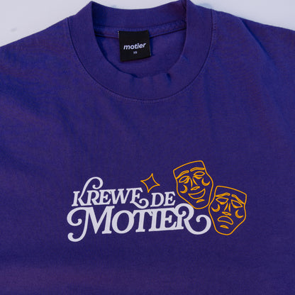 The Krewe De Motier 2025 Luxe Tee (Purple) - Motier Lafayette 