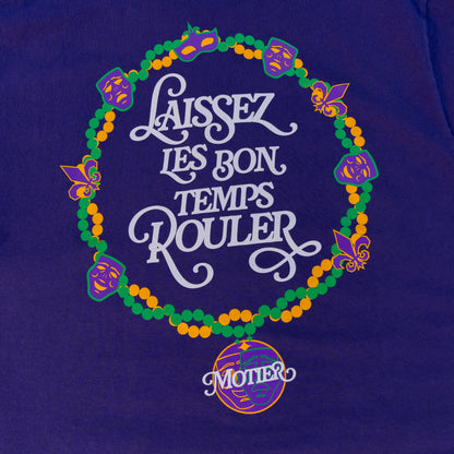 The Krewe De Motier 2025 Luxe Tee (Purple) - Motier Lafayette 
