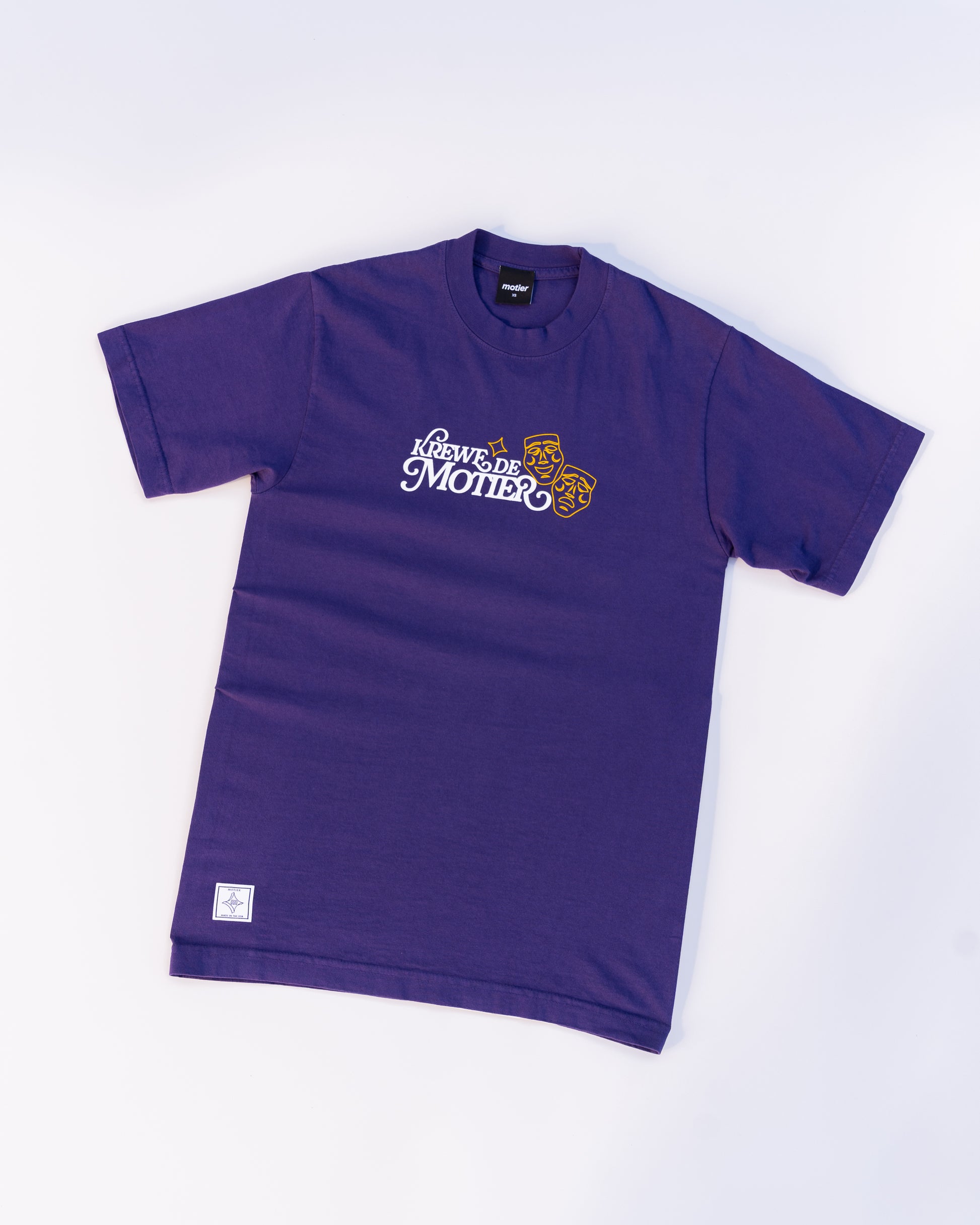 The Krewe De Motier 2025 Luxe Tee (Purple) - Motier Lafayette 