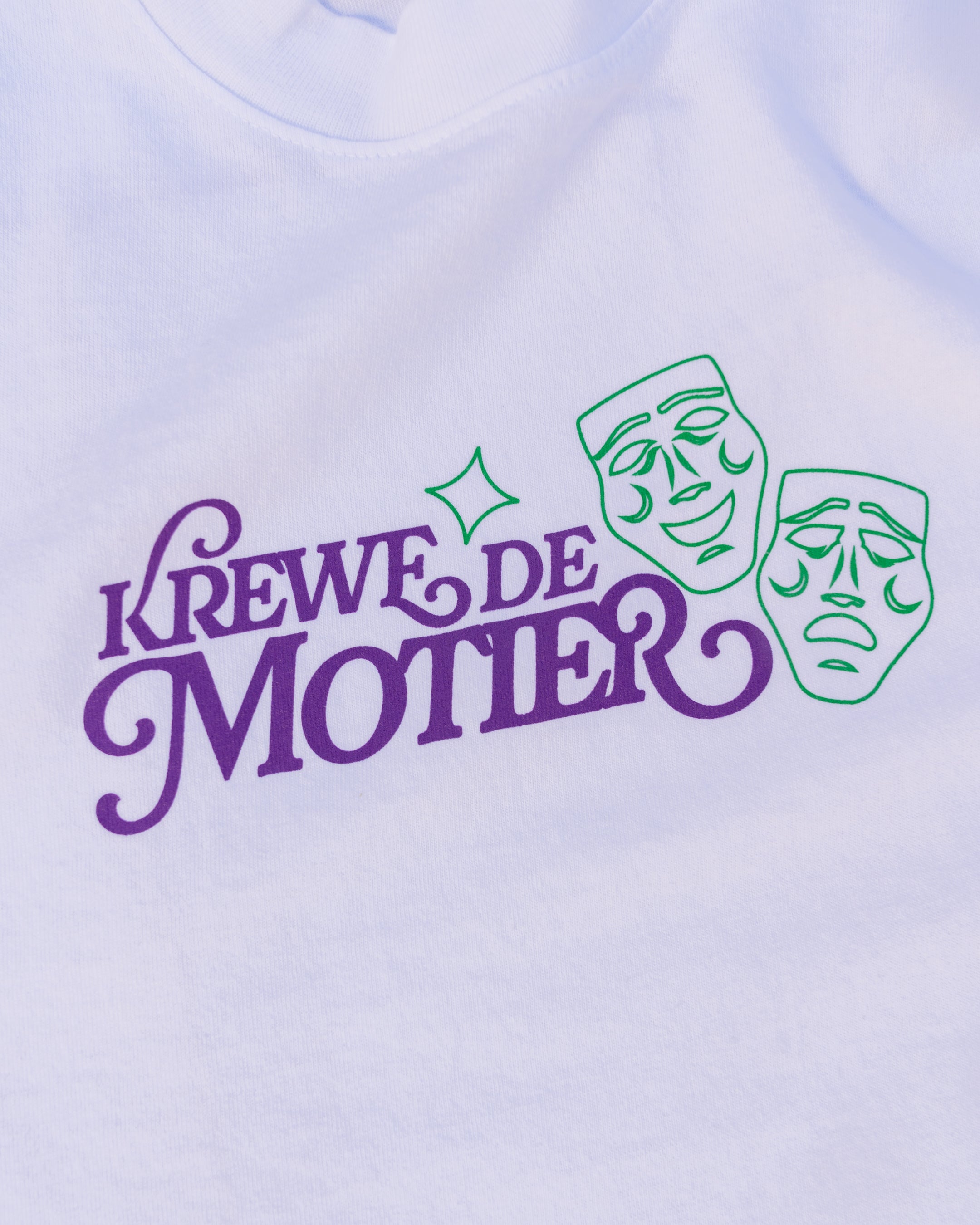 The Krewe De Motier 2025 L/S Luxe Tee (White) - Motier Lafayette 