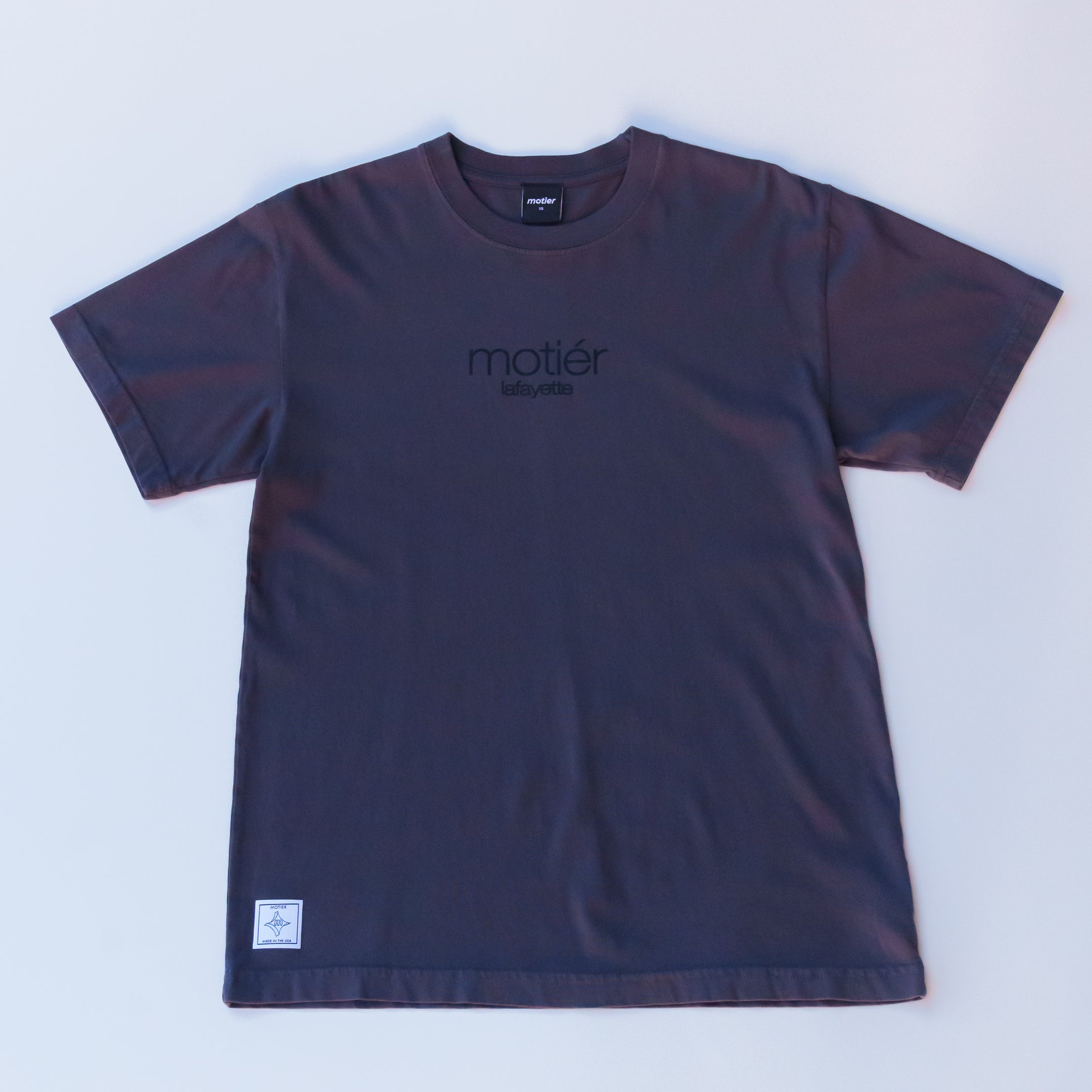 The Classic Logo Luxe Tee (Asphalt)
