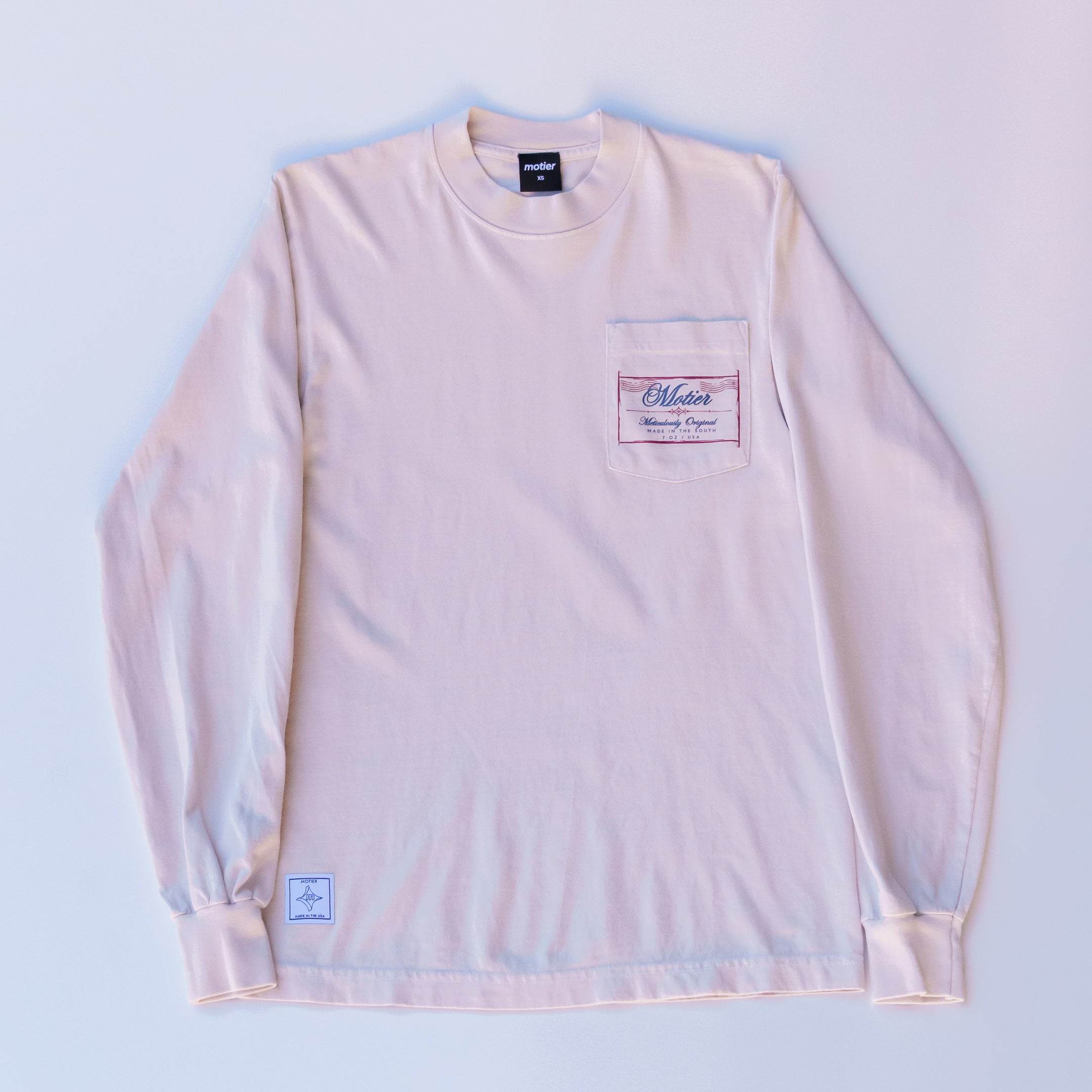 The Postmark Luxe L/S Pocket Tee (Light Tan)