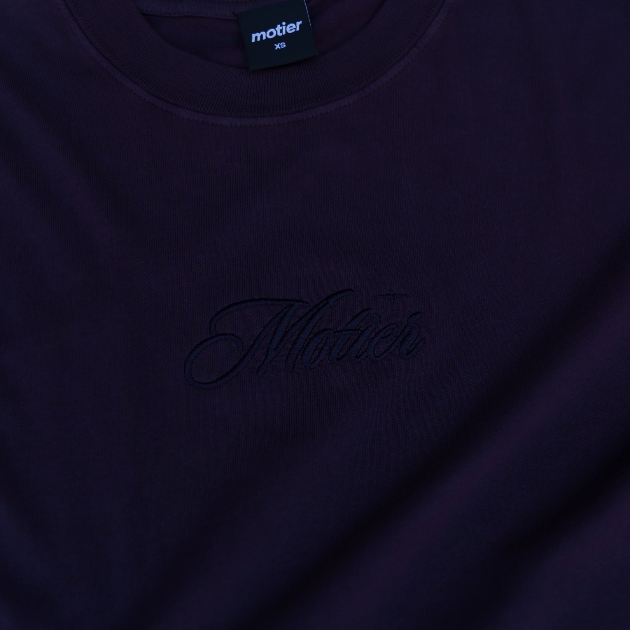 The Ultra Embroidered L/S Luxe Tee (Eclipse)