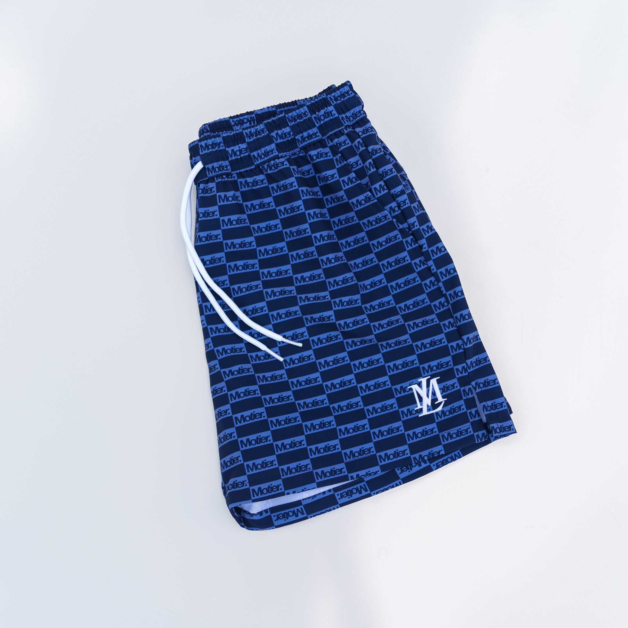 The STC Lineage Boardshorts (Navy Checkered)