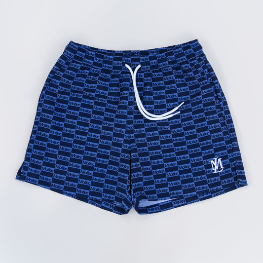 The STC Lineage Boardshorts (Navy Checkered)