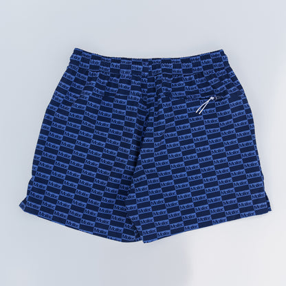 The STC Lineage Boardshorts (Navy Checkered)