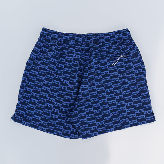 The STC Lineage Boardshorts (Navy Checkered)