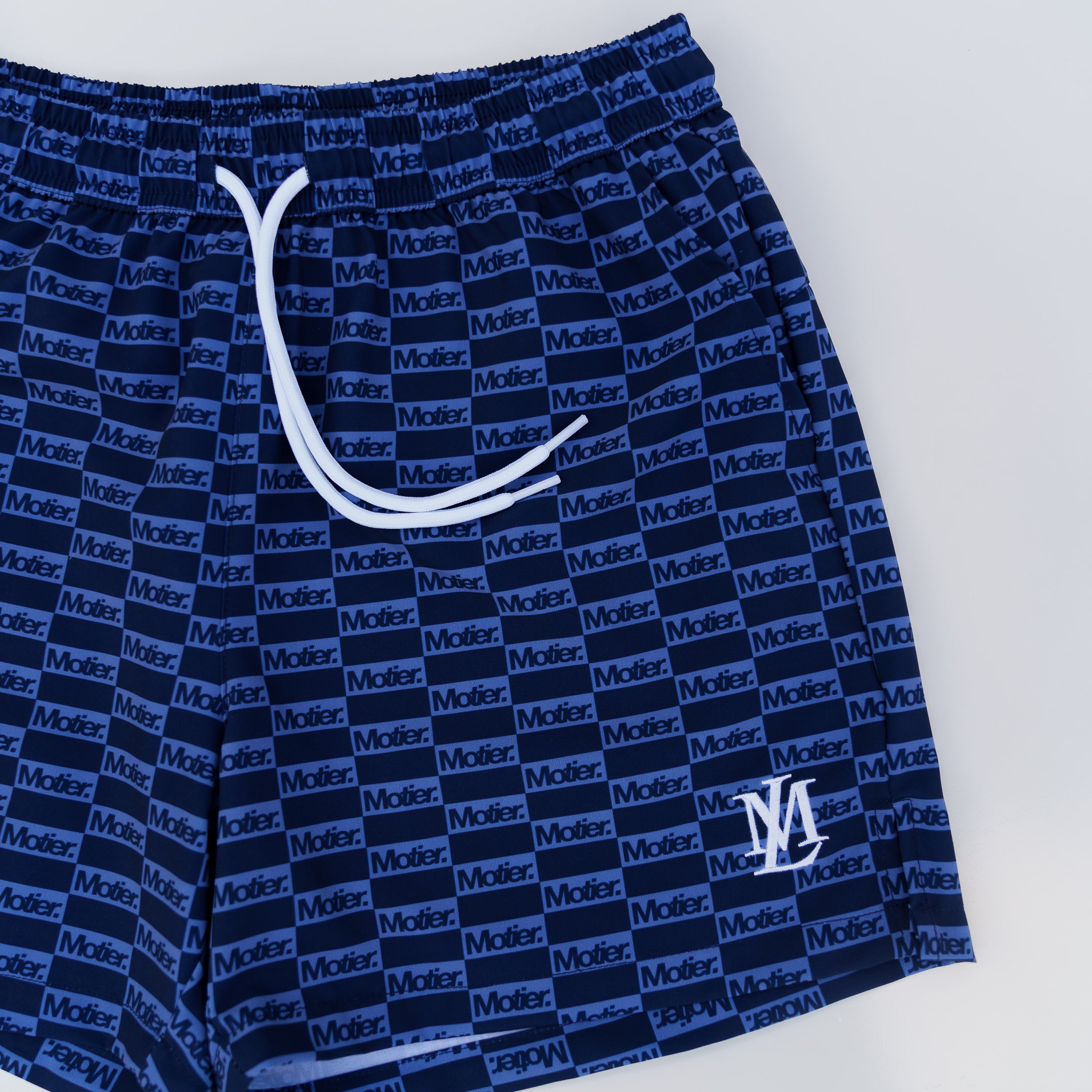 The STC Lineage Boardshorts (Navy Checkered)