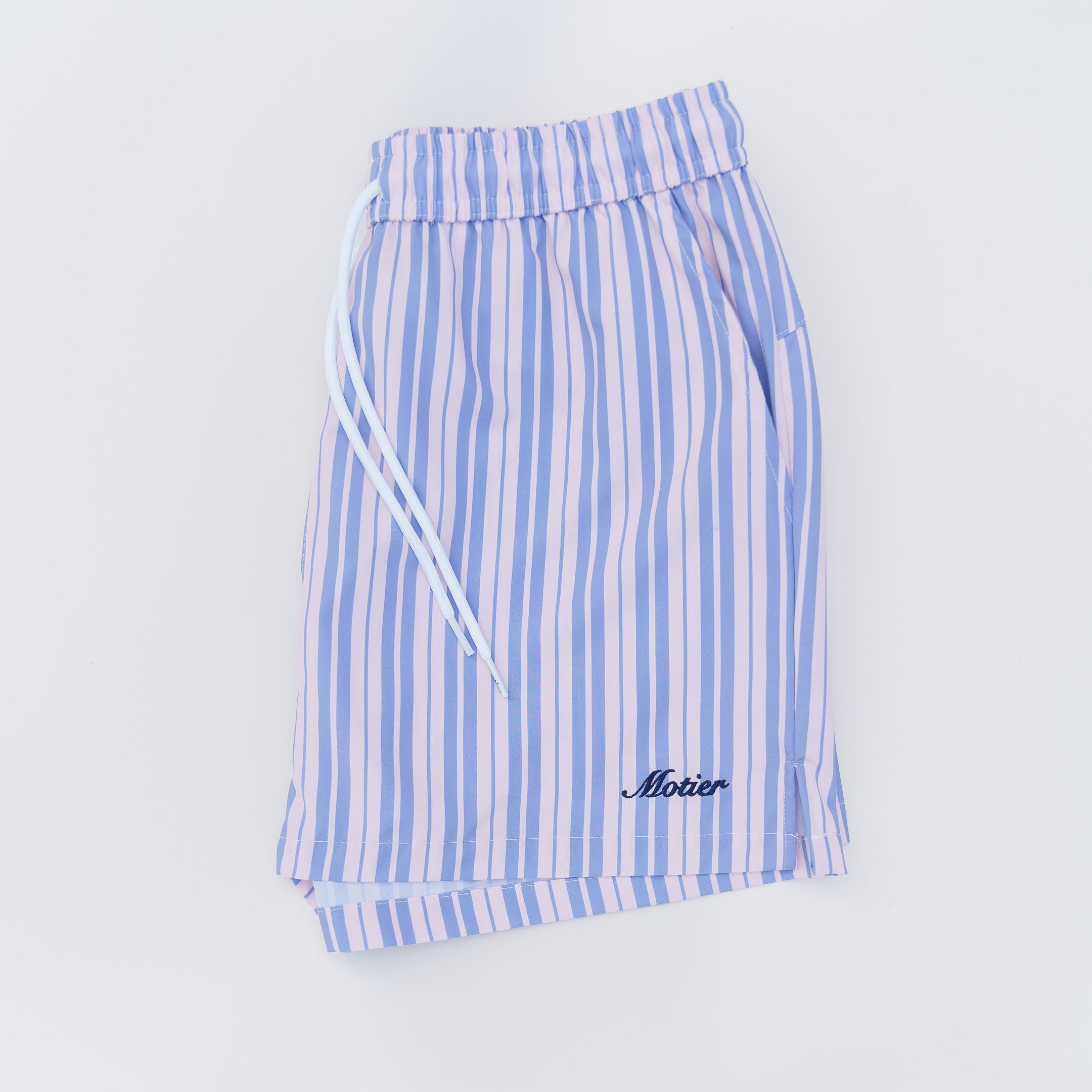 The Striped Lineage Boardshorts (Oxford/Sky Blue)