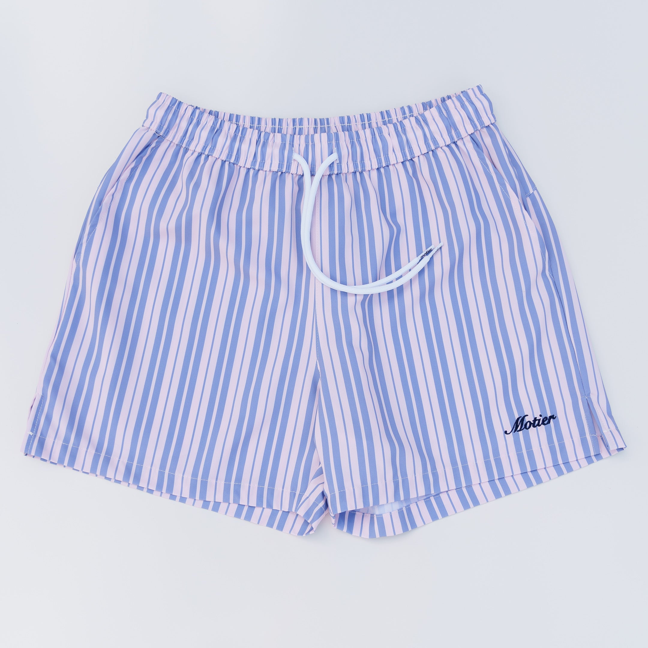 The Striped Lineage Boardshorts (Oxford/Sky Blue)