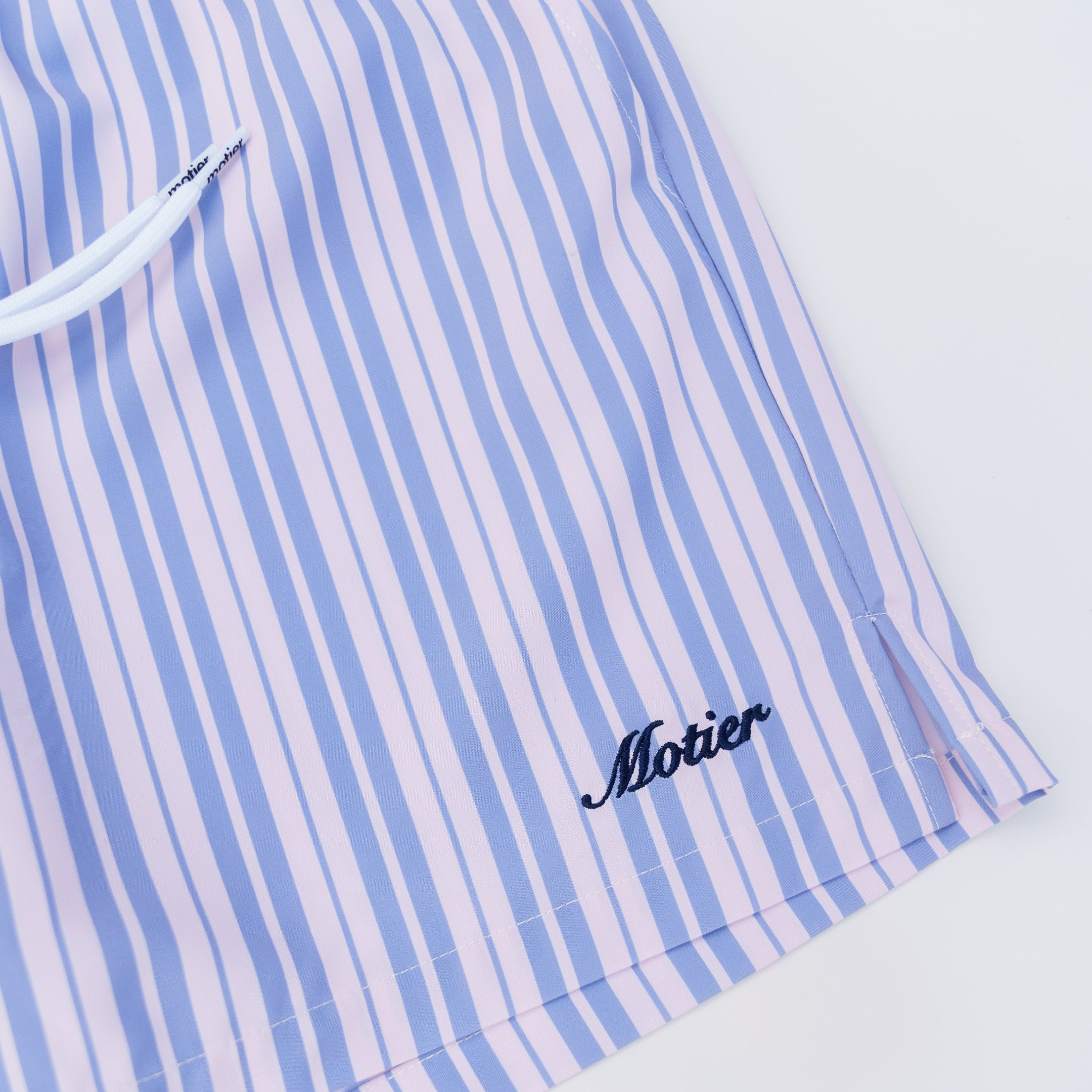 The Striped Lineage Boardshorts (Oxford/Sky Blue)