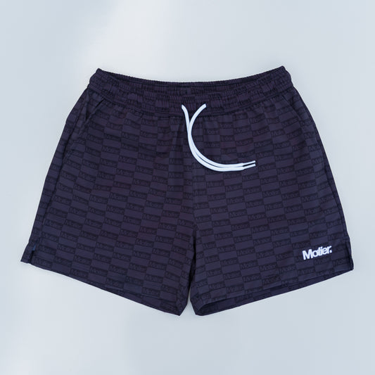 The STC Lineage Boardshorts (Black Checkered)