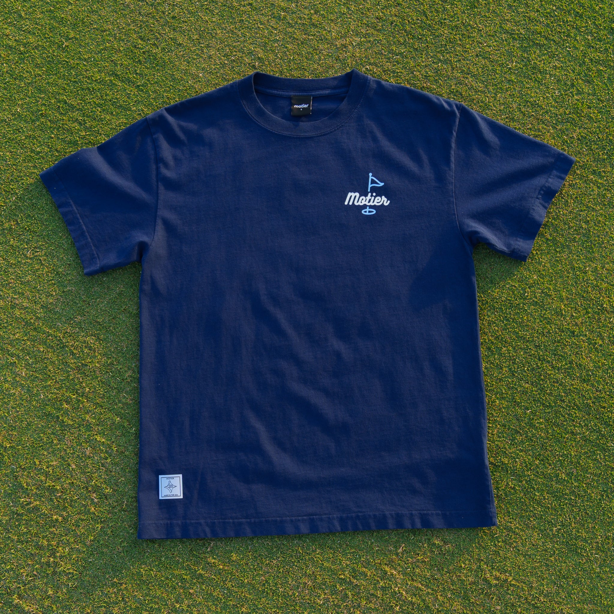 The Tour Luxe Tee (Navy) - Motier Lafayette 