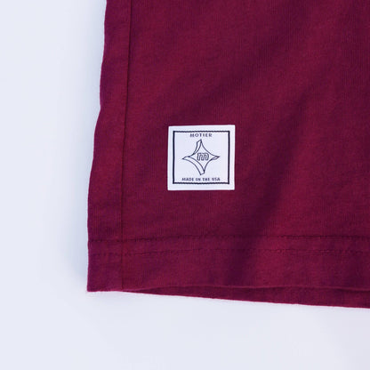 University Luxe Tee (Maroon) - Motier Lafayette 