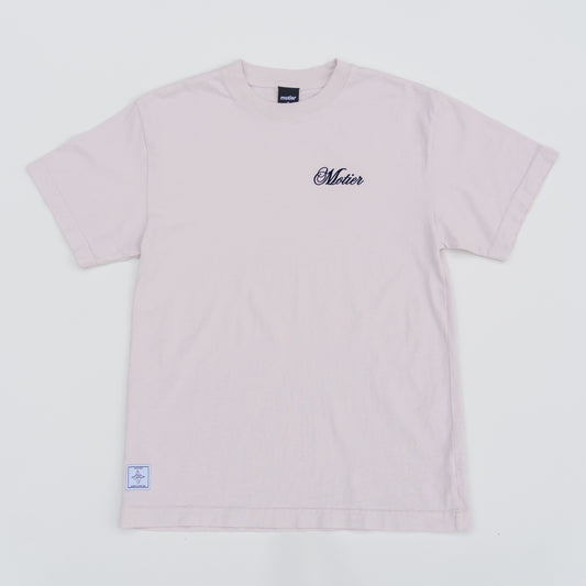 The Grand Script Luxe Tee (Nimbus Cloud)