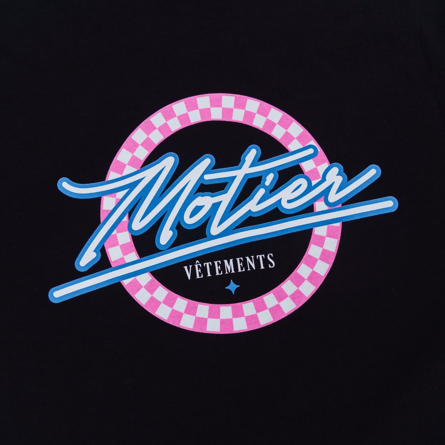 The Motier Vice Checkered Luxe Tee (Black)