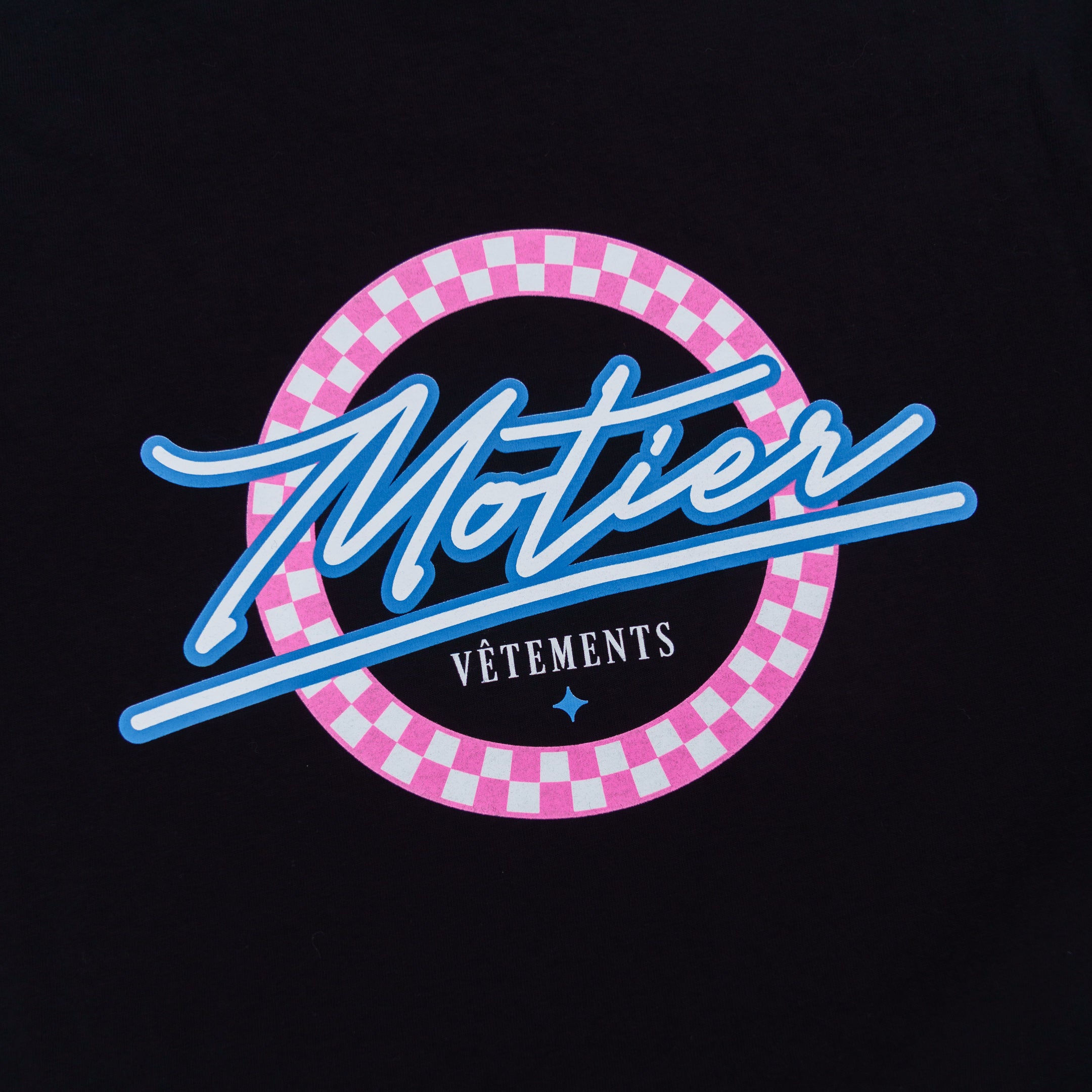 The Motier Vice Checkered Luxe Tee (Black)
