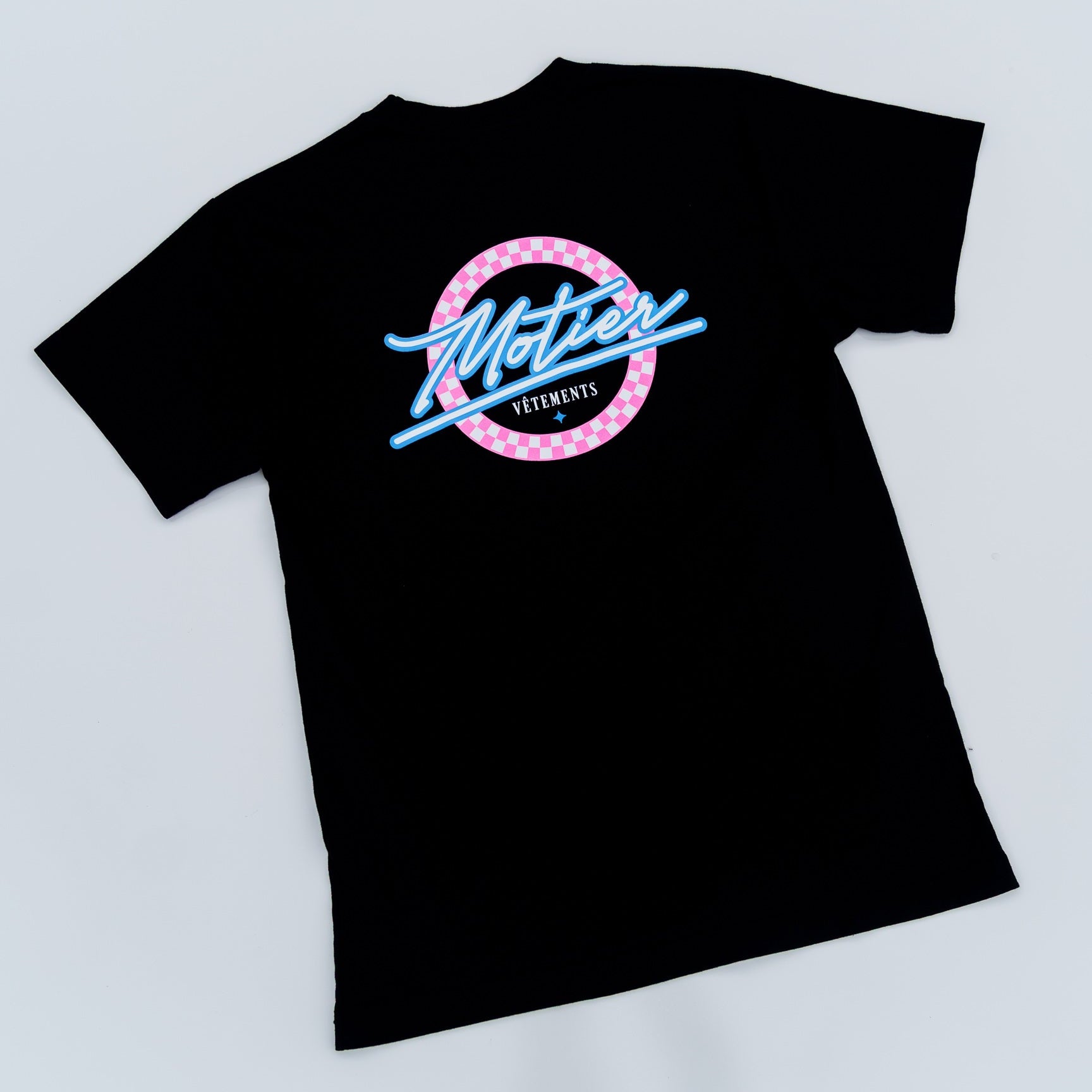 The Motier Vice Checkered Luxe Tee (Black)