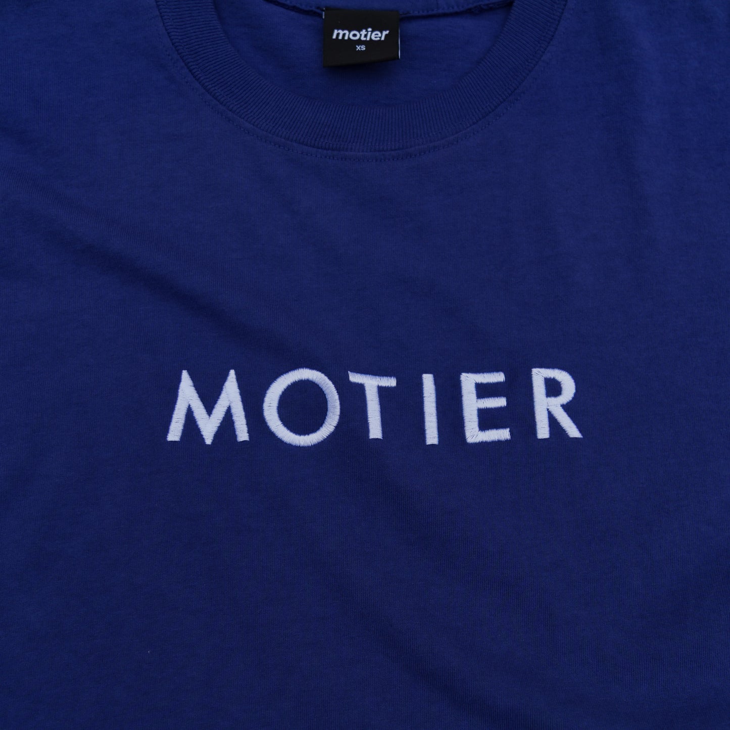The Spaced Logo Embroidery Luxe Tee (Oceana)