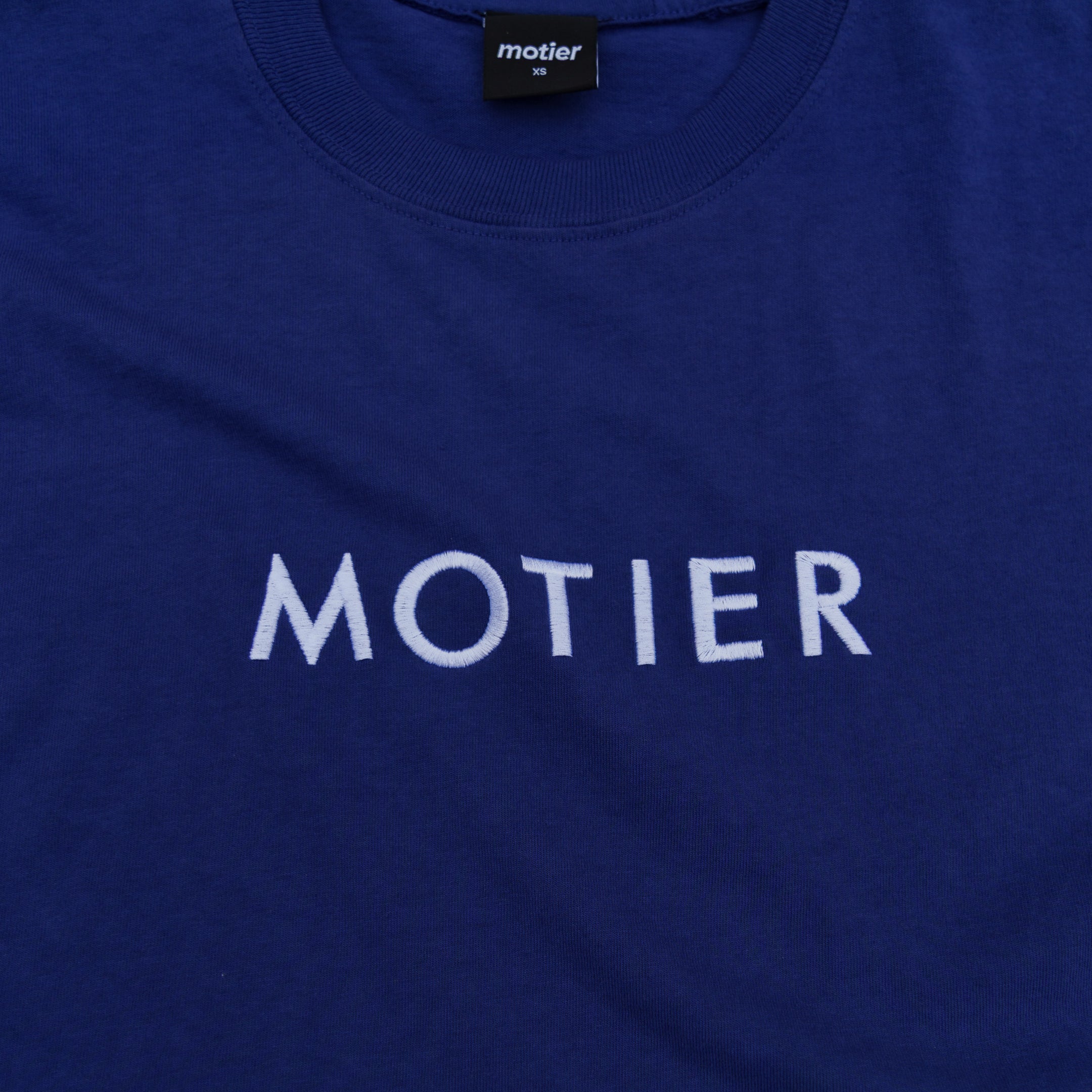 The Spaced Logo Embroidery Luxe Tee (Oceana)