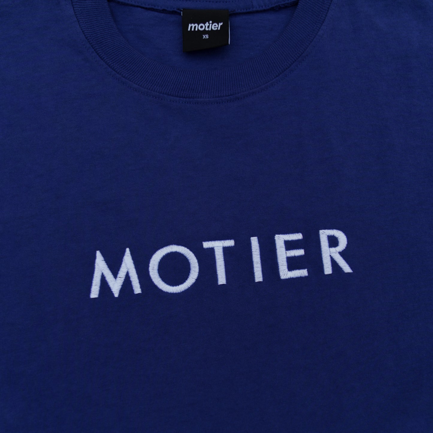 The Spaced Logo Embroidery Luxe Tee (Oceana)