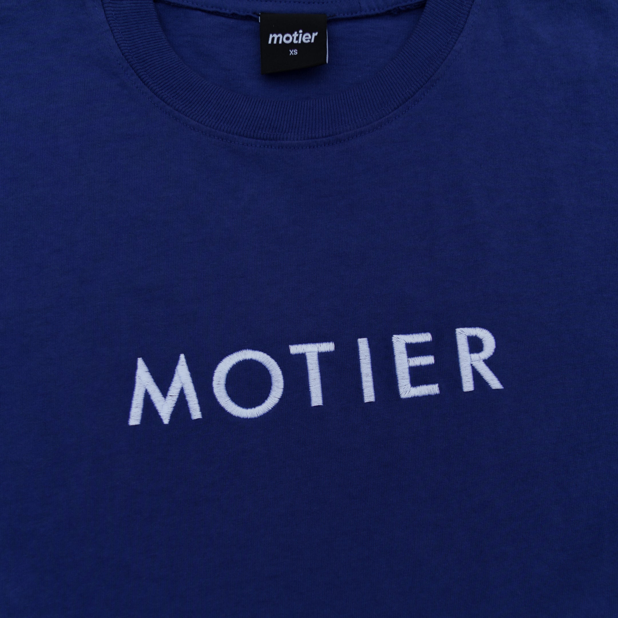 The Spaced Logo Embroidery Luxe Tee (Oceana)