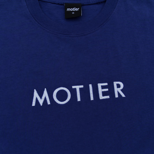 The Spaced Logo Embroidery Luxe Tee (Oceana)