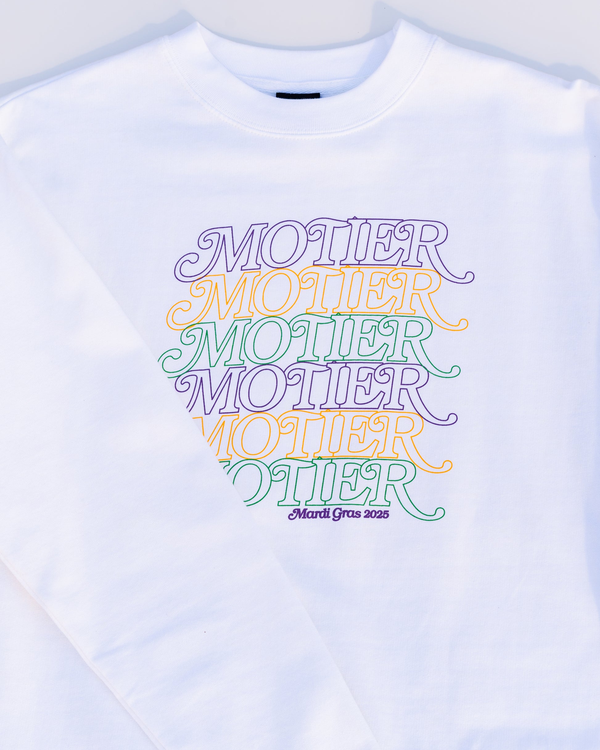 The Motier Mambo Crewneck (White) - Motier Lafayette 