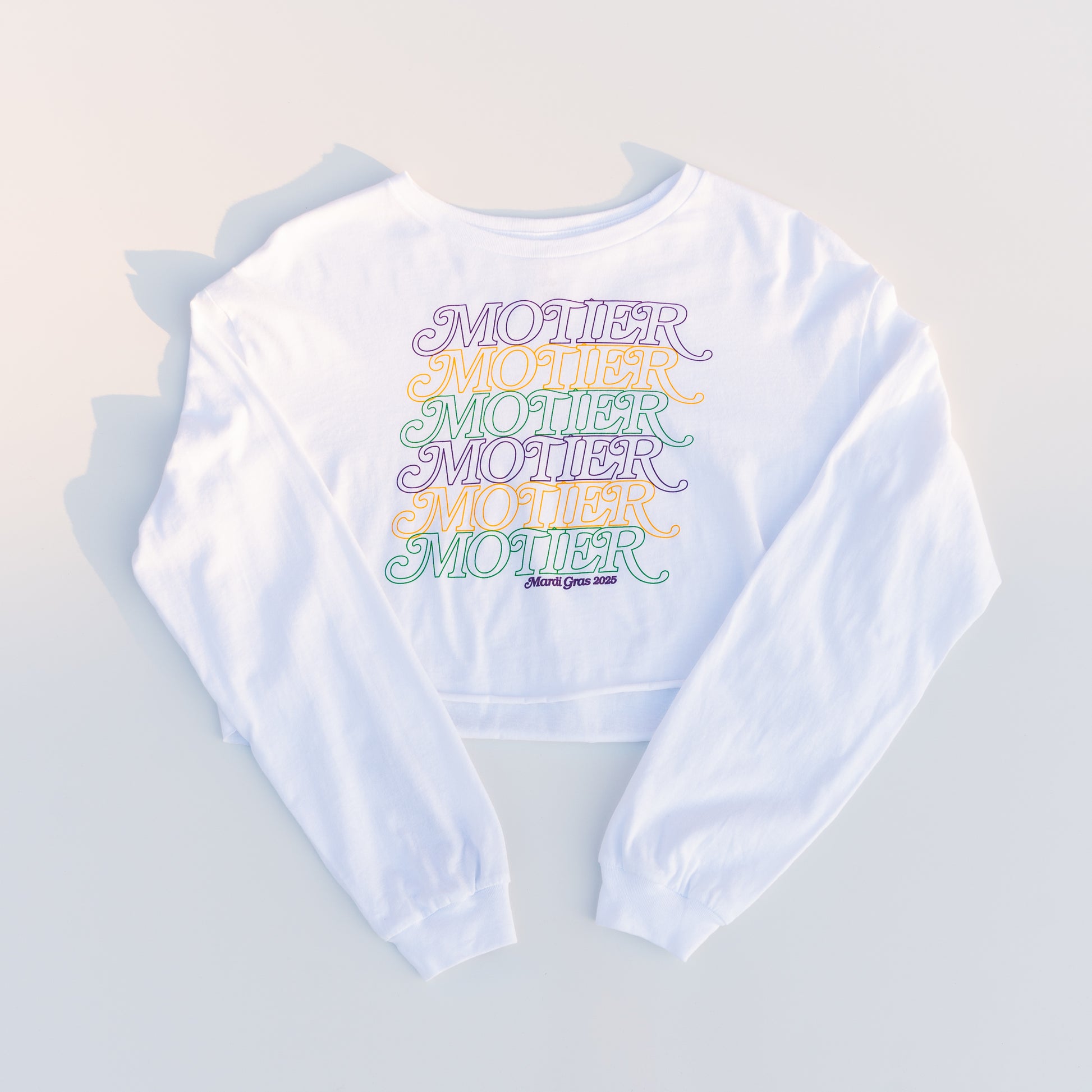 The Motier Mambo L/S Crop (White) - Motier Lafayette 