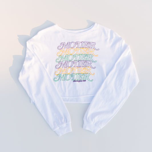 The Motier Mambo L/S Crop (White) - Motier Lafayette 
