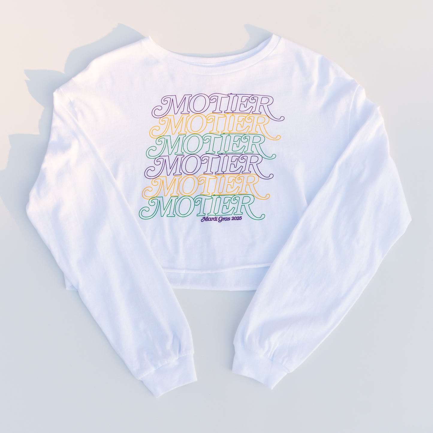 The Motier Mambo L/S Crop (White) - Motier Lafayette 