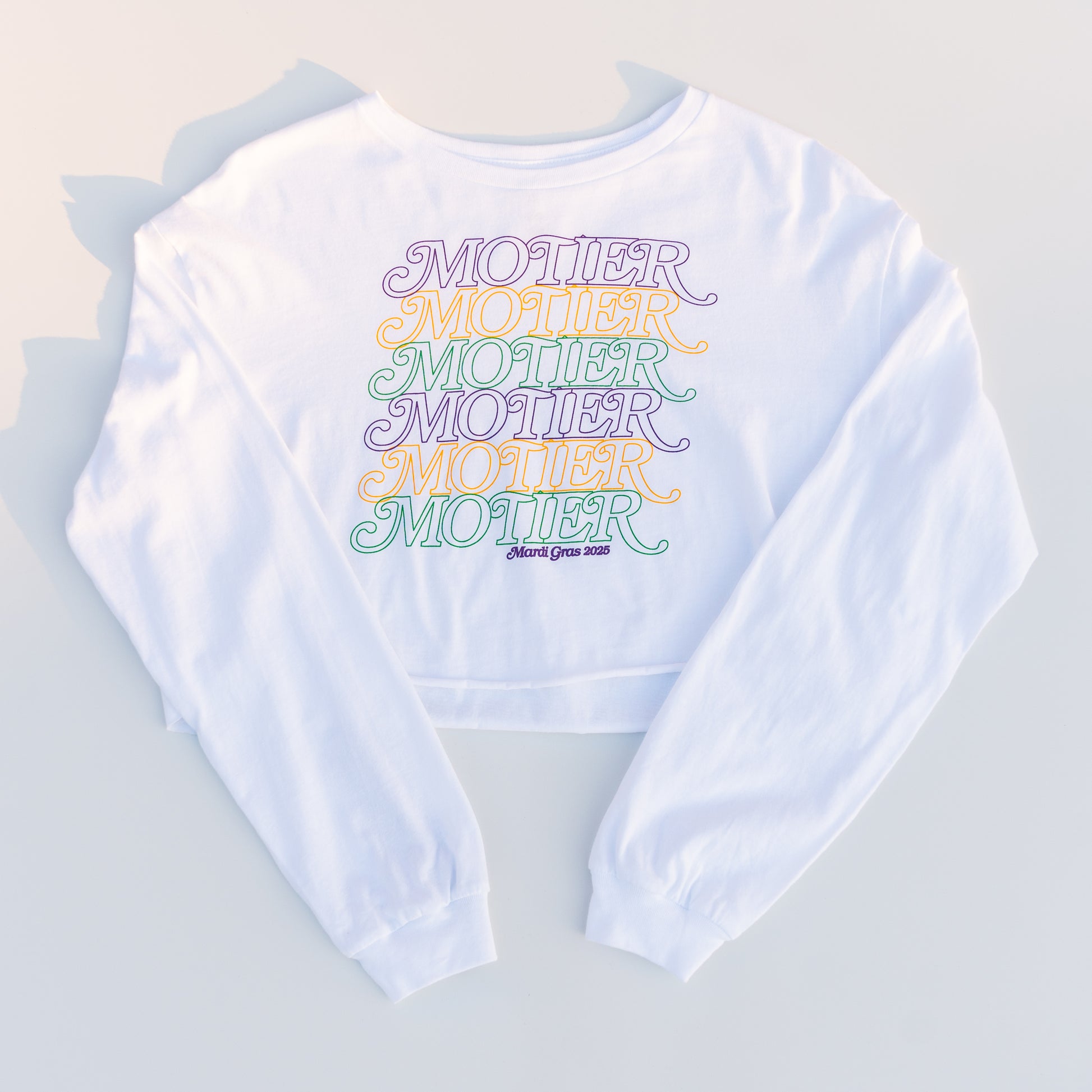 The Motier Mambo L/S Crop (White) - Motier Lafayette 