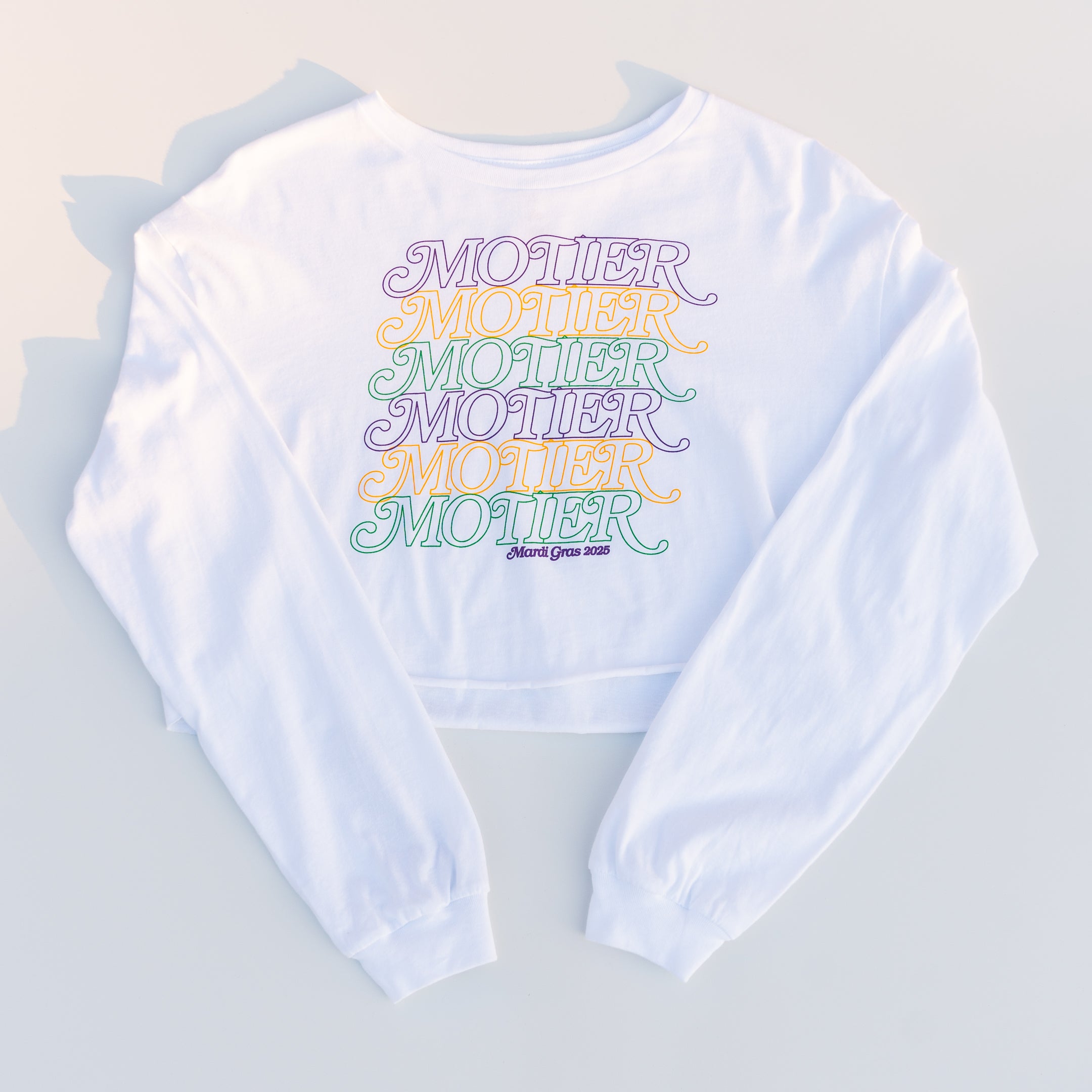 The Motier Mambo L/S Crop (White) - Motier Lafayette 