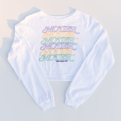 The Motier Mambo L/S Crop (White) - Motier Lafayette 