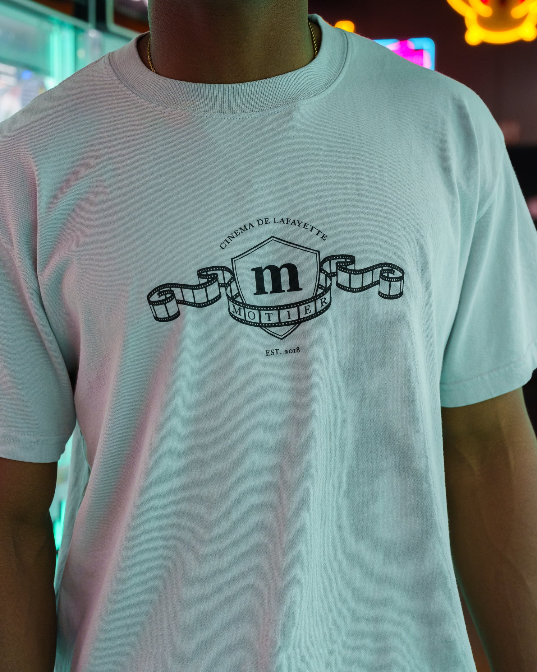 Cinema De Lafayette Luxe Signature Tee (Harbor Mist) - Motier Lafayette 