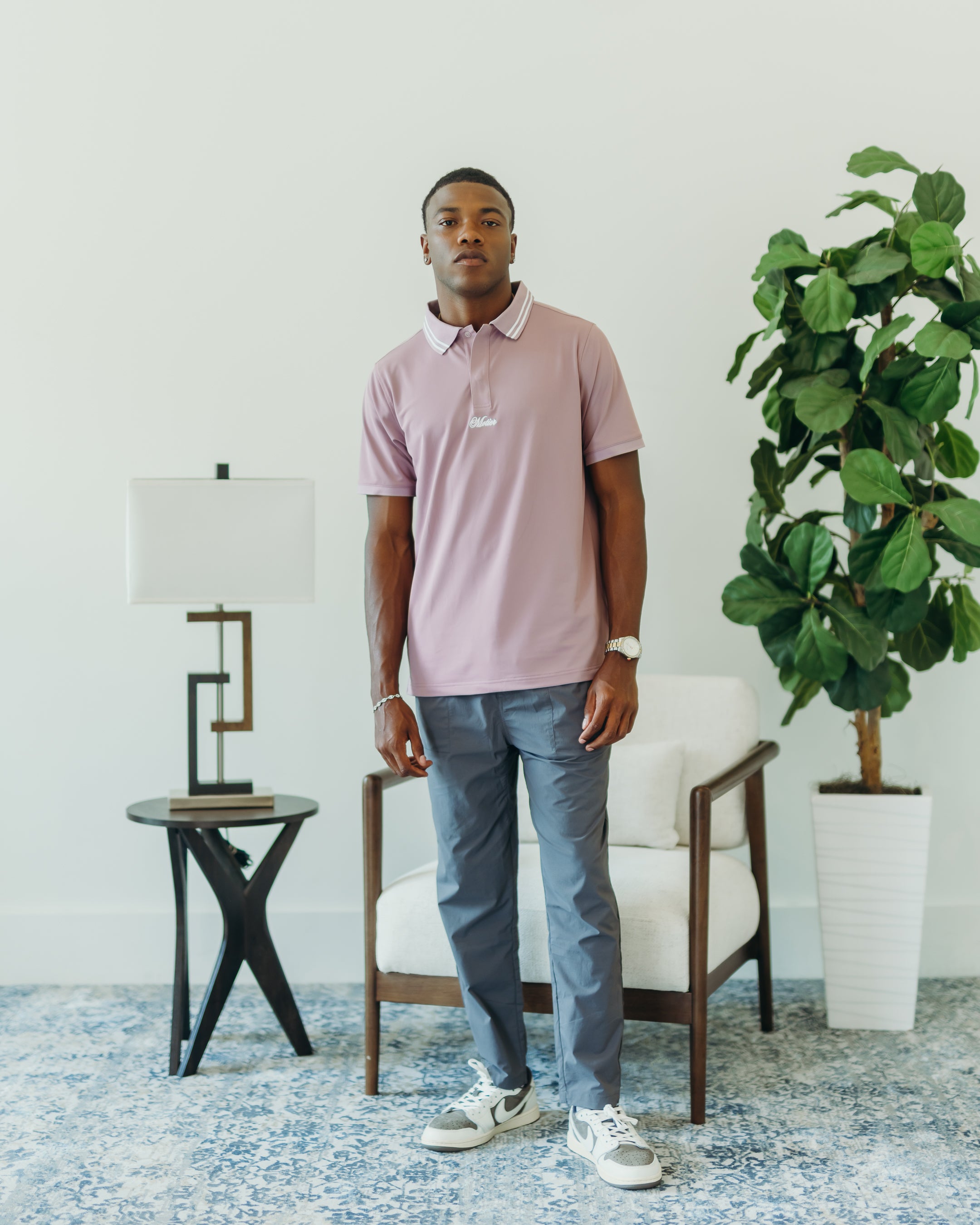 The Motier Pique Polo (Mulberry)