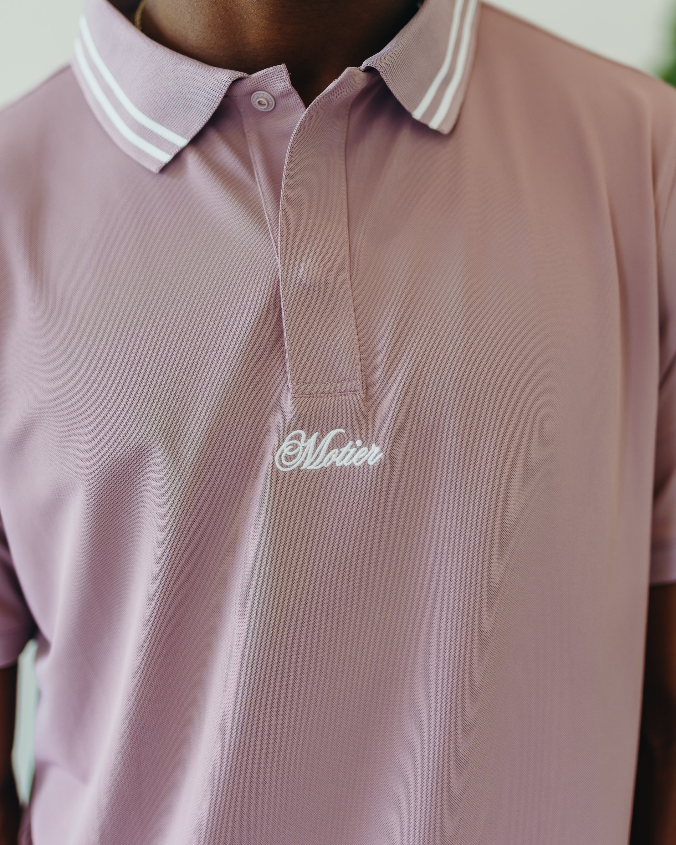 The Motier Pique Polo (Mulberry)