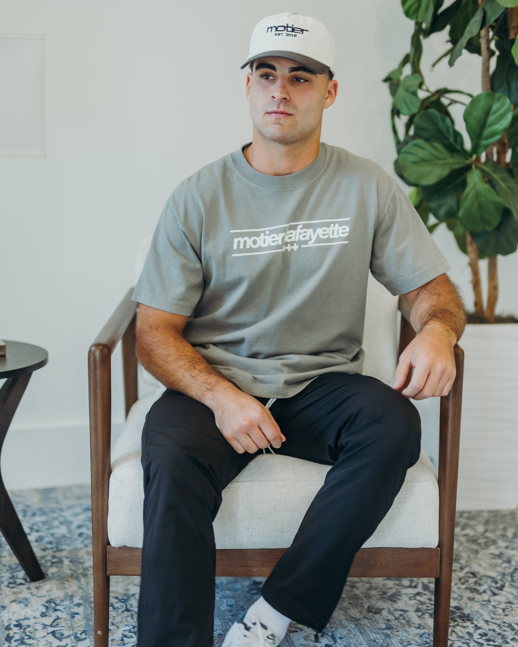 Fleur De Lis Luxe Tee (Moon Mist)