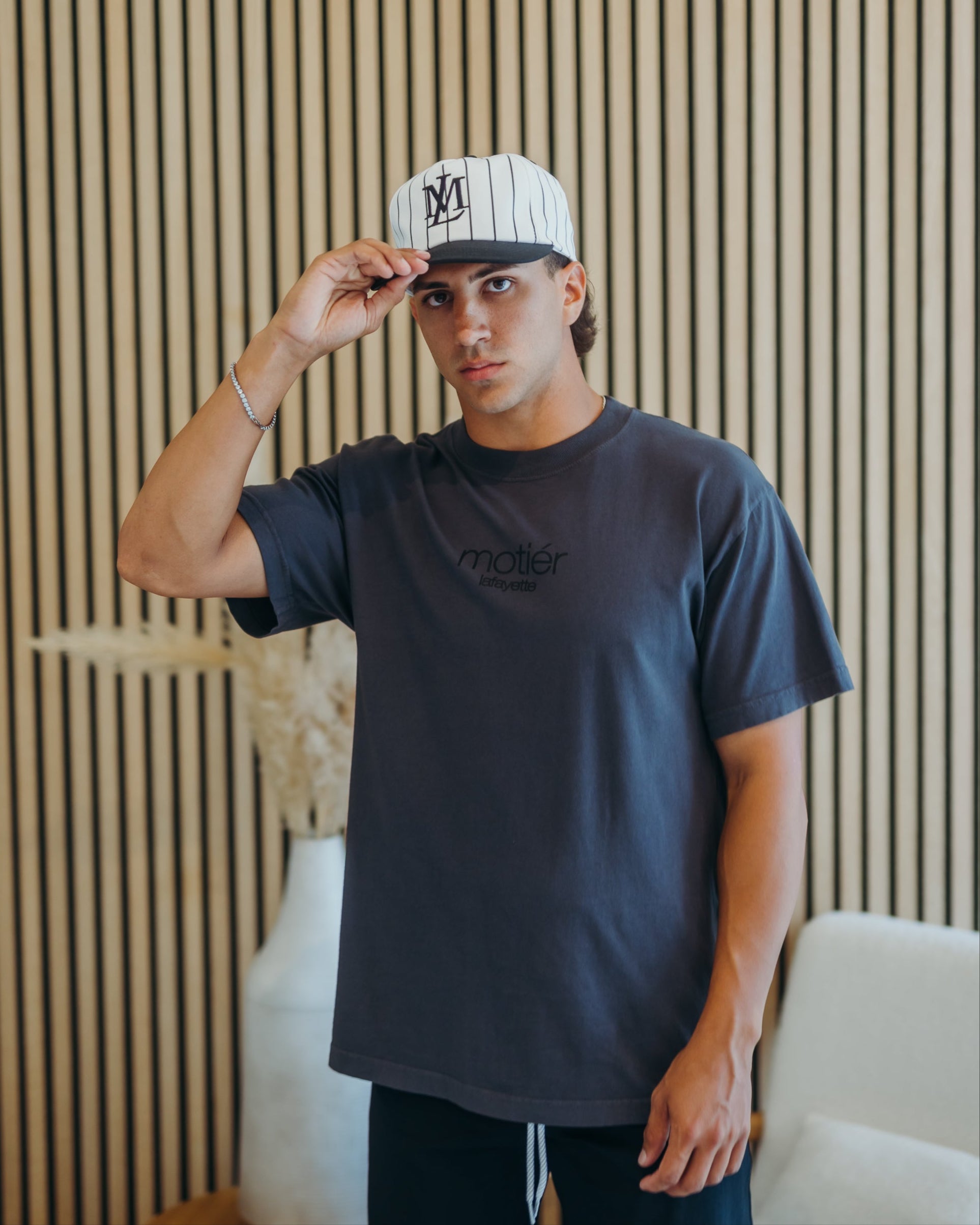 The Classic Logo Luxe Tee (Asphalt)
