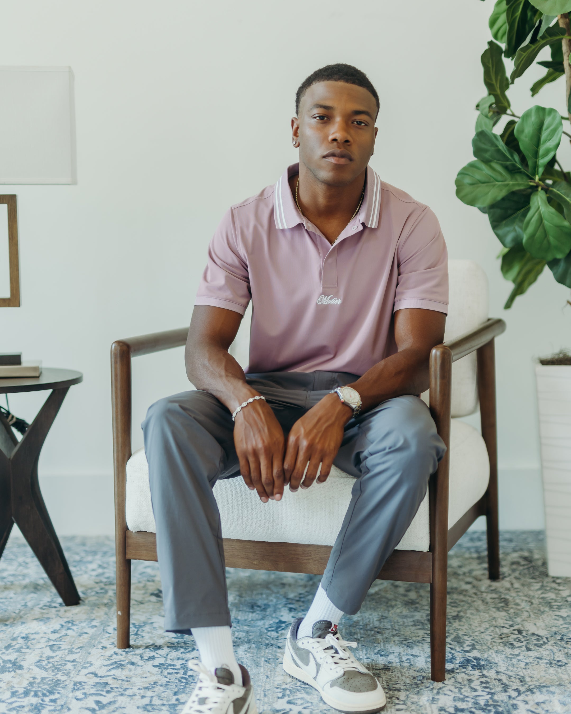 The Motier Pique Polo (Mulberry)