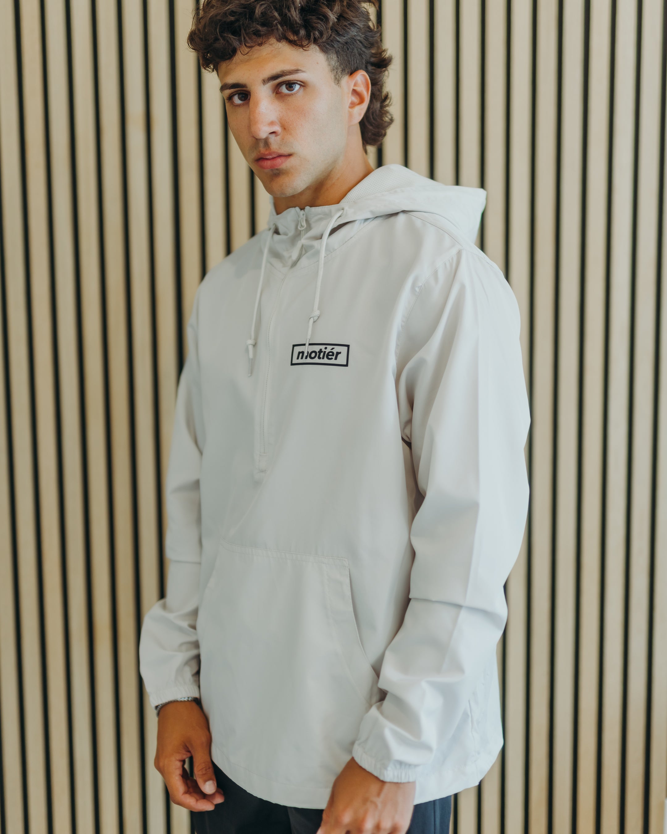 Box Logo Lightweight Anorak (Smoke)