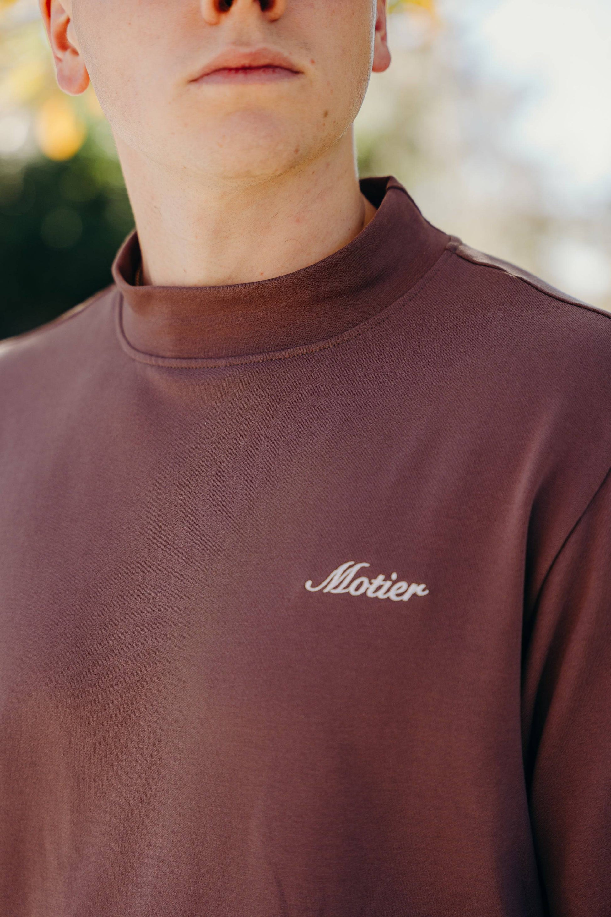 The Louis Mock Neck (Brushed Nickel) - Motier Lafayette 