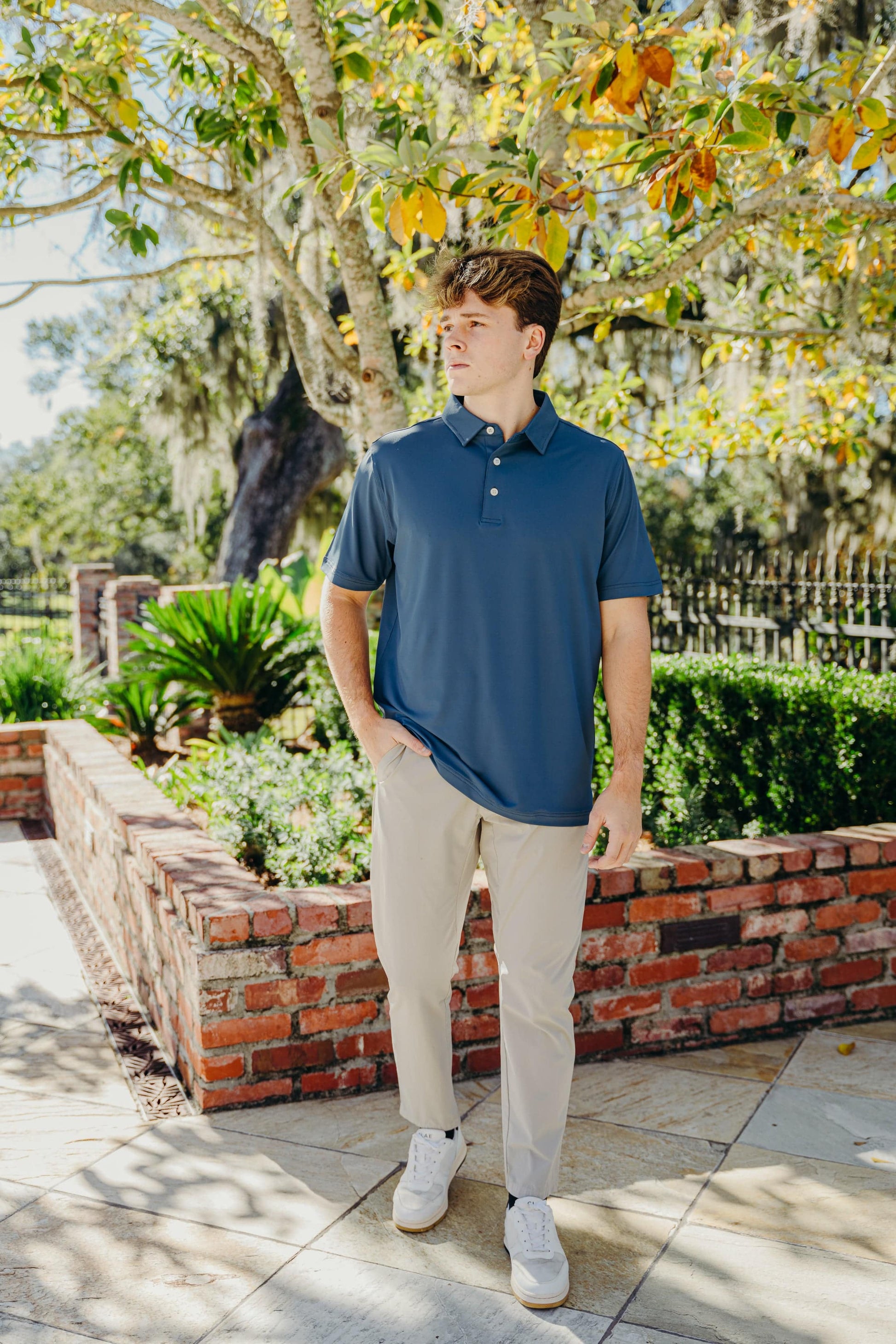 The Motier Tour Golf Polo (Slate) - Motier Lafayette 