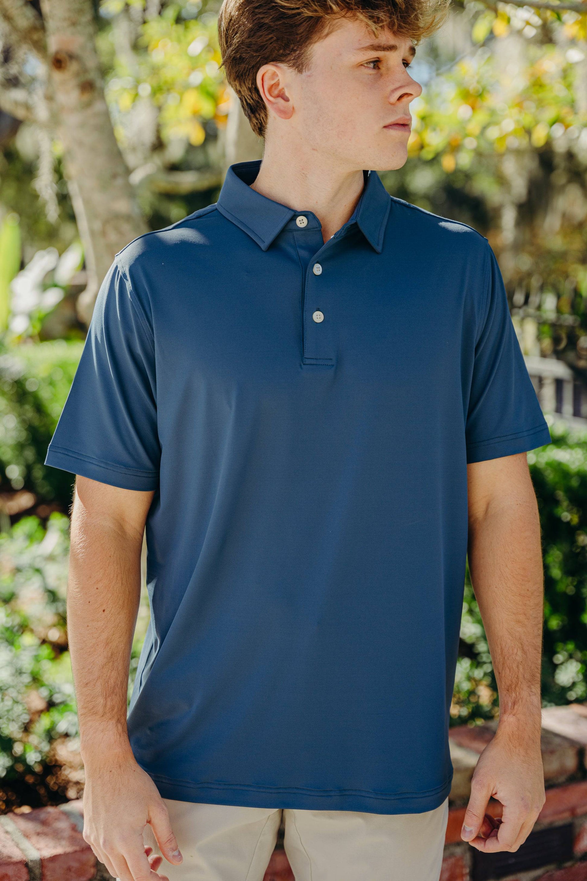 The Motier Tour Golf Polo (Slate) - Motier Lafayette 