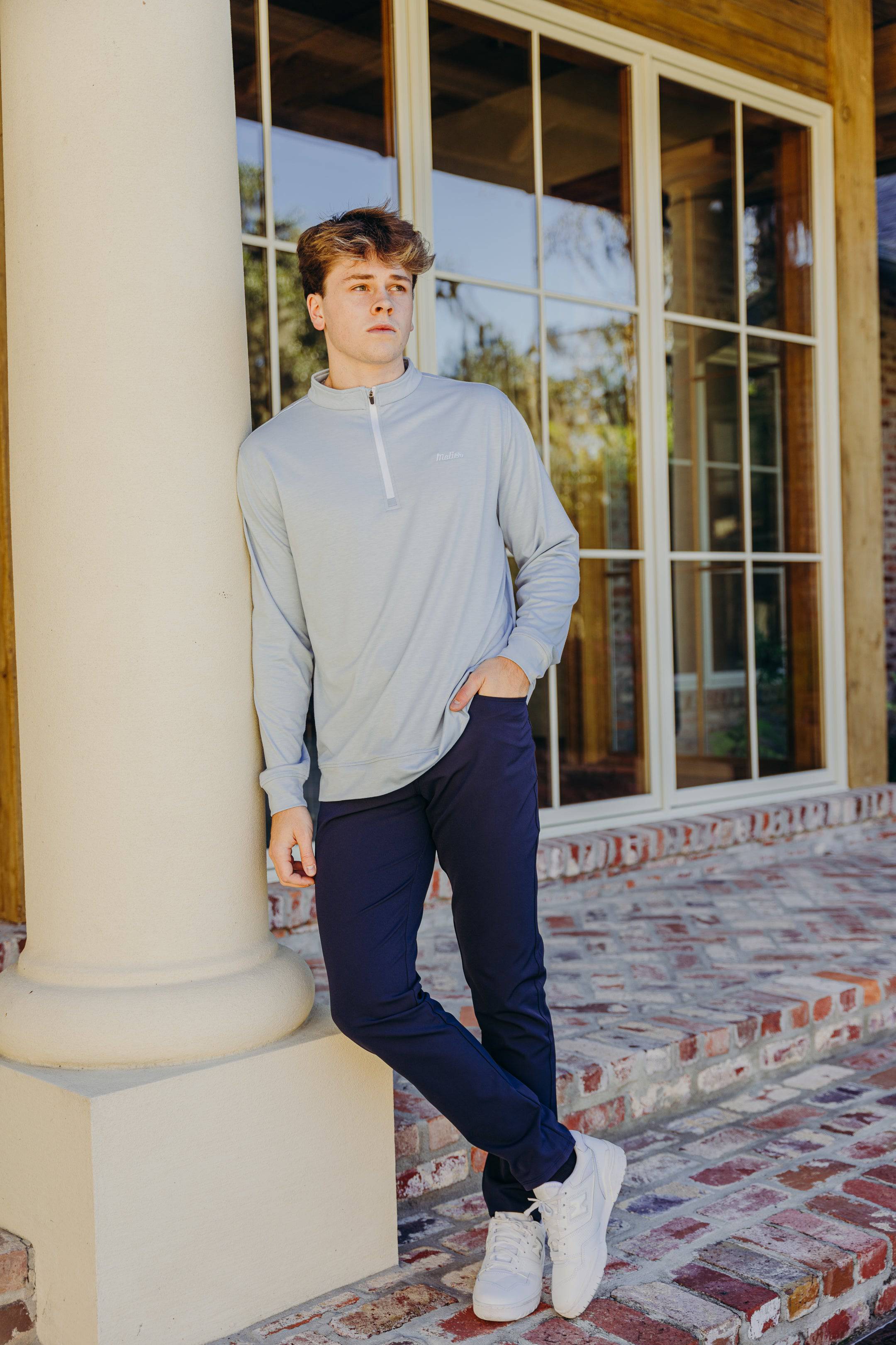 The Lionel Quarter Zip (Ice) - Motier Lafayette 