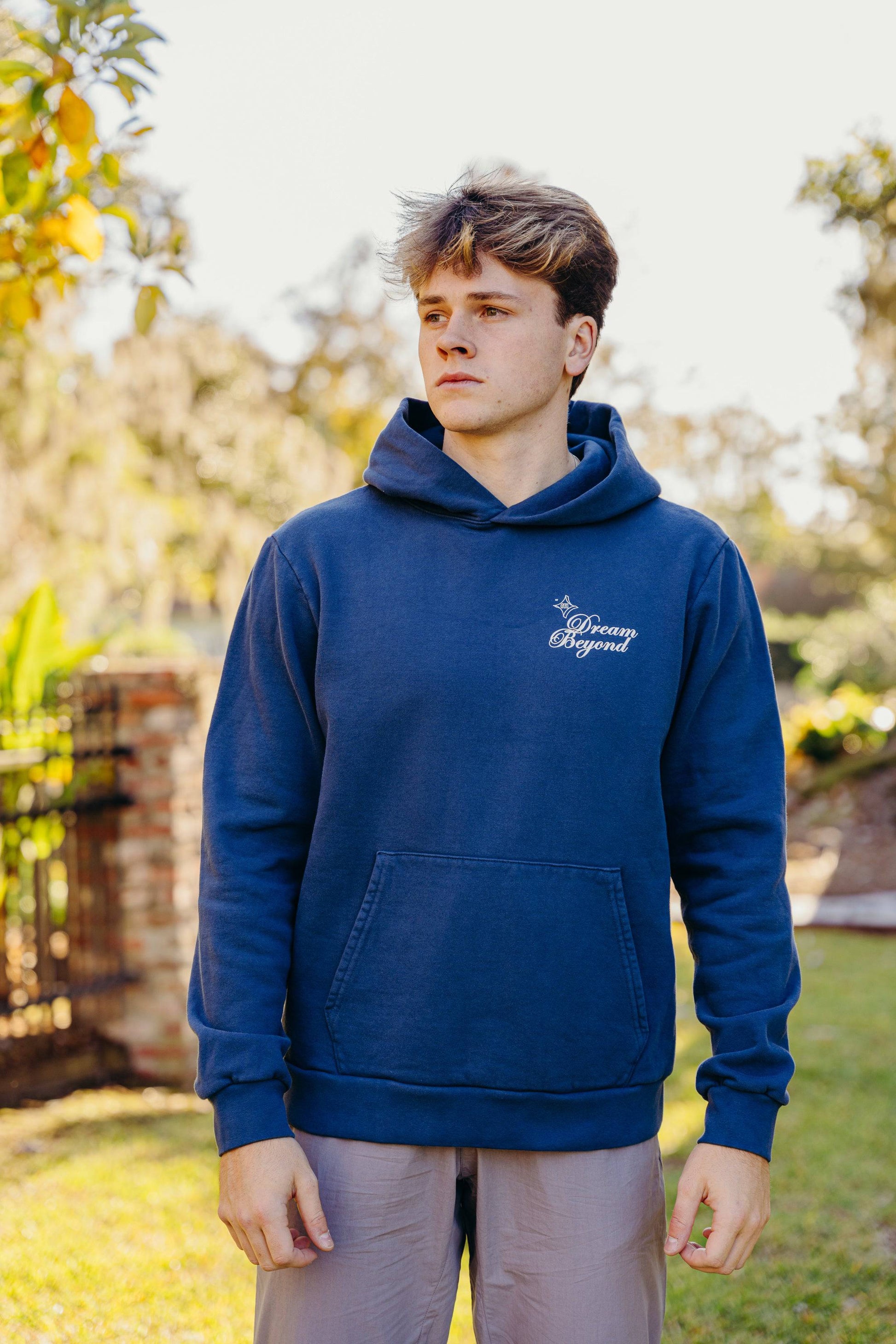 The Dream Beyond Luxe Hoodie (Navy) - Motier Lafayette 