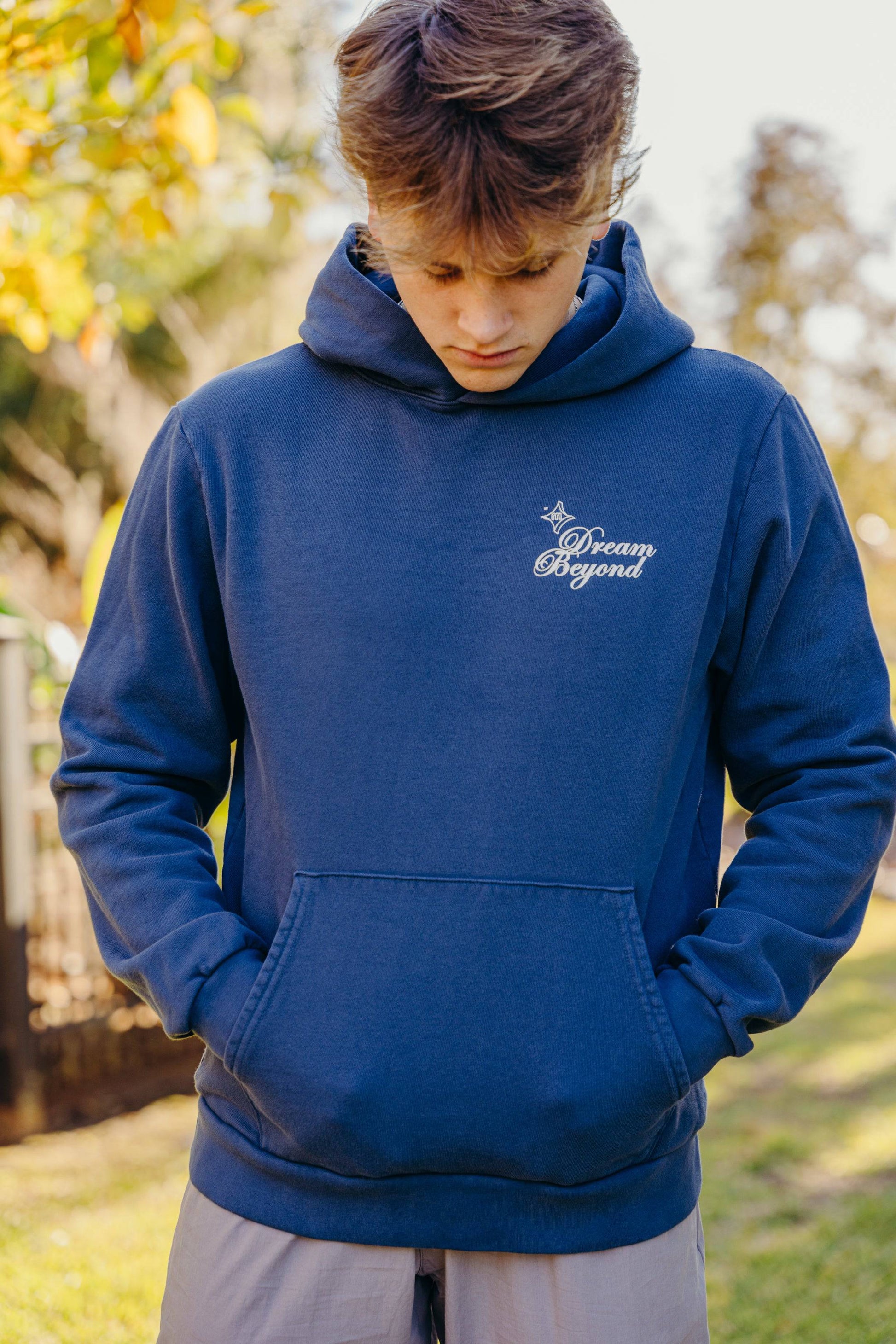 The Dream Beyond Luxe Hoodie (Navy) - Motier Lafayette 